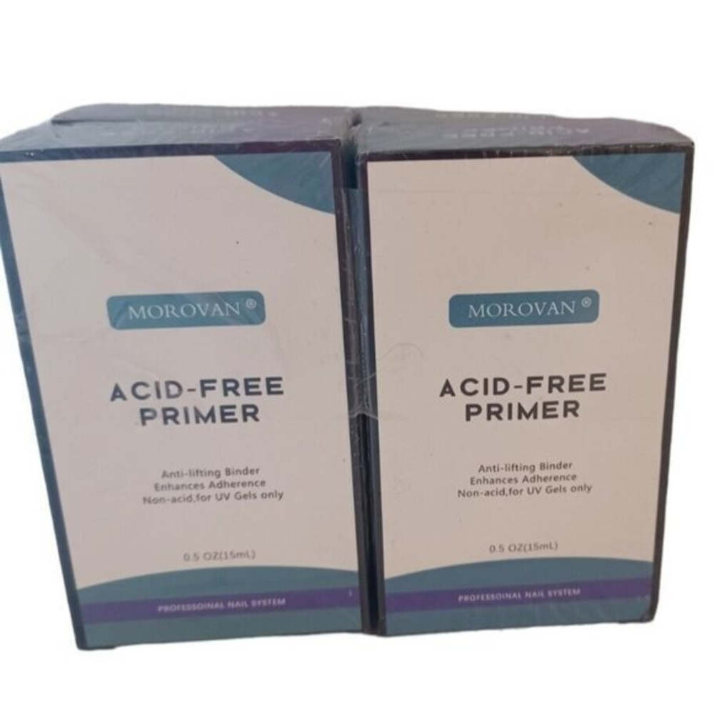 Morovan Acid Free Primer Anti Lift Binder‎ for nail gel new old stock 4 CT